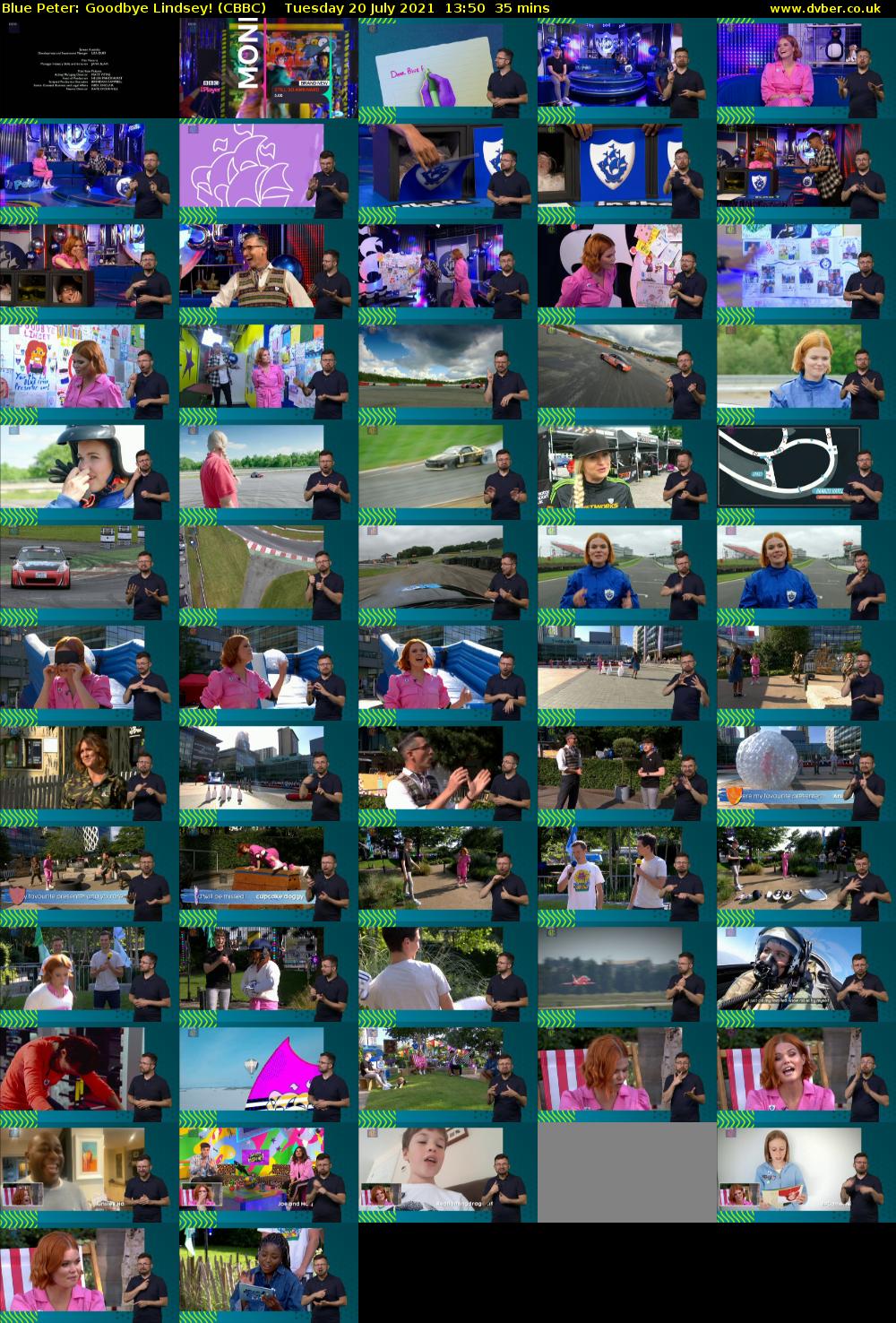 Blue Peter: Goodbye Lindsey! (CBBC) Tuesday 20 July 2021 13:50 - 14:25