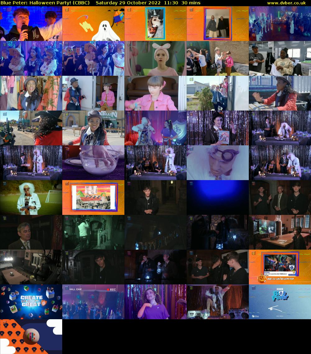 Blue Peter: Halloween Party! (CBBC) Saturday 29 October 2022 11:30 - 12:00