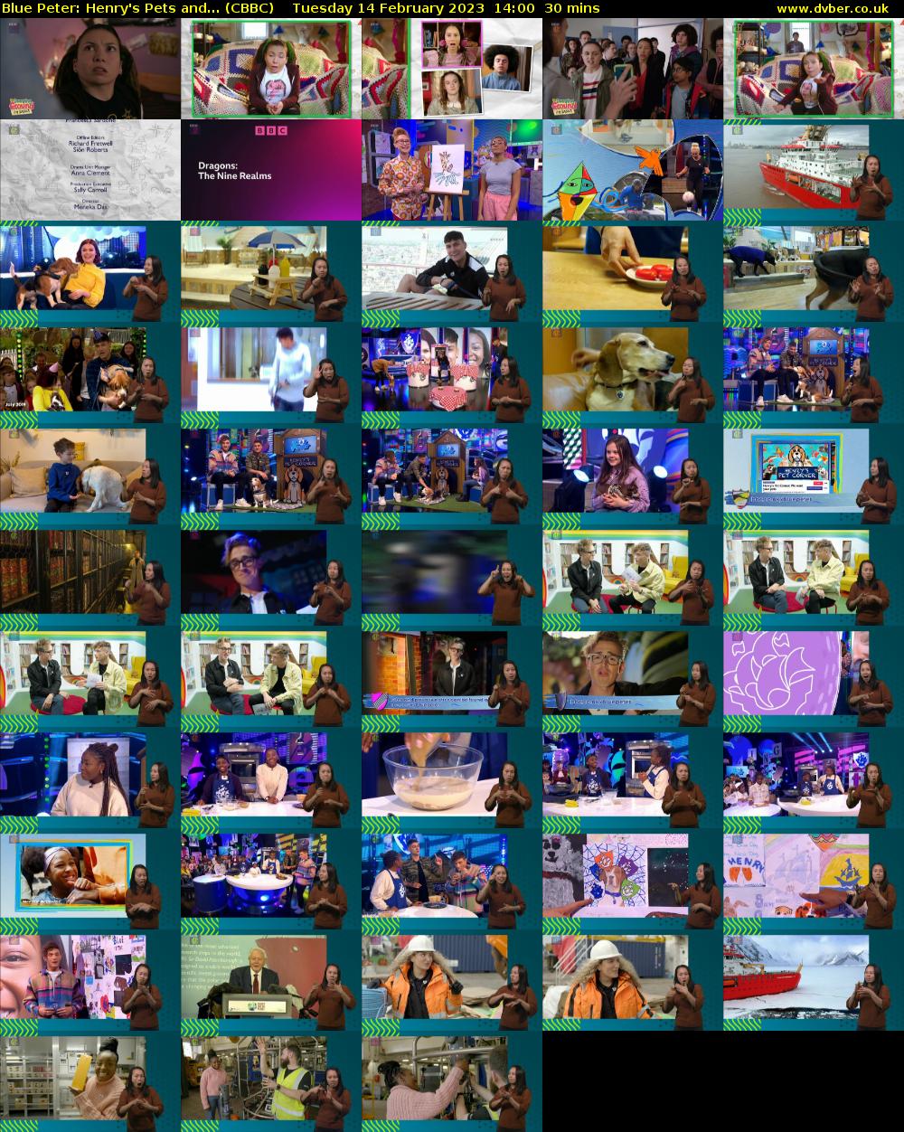 Blue Peter: Henry's Pets and... (CBBC) Tuesday 14 February 2023 14:00 - 14:30