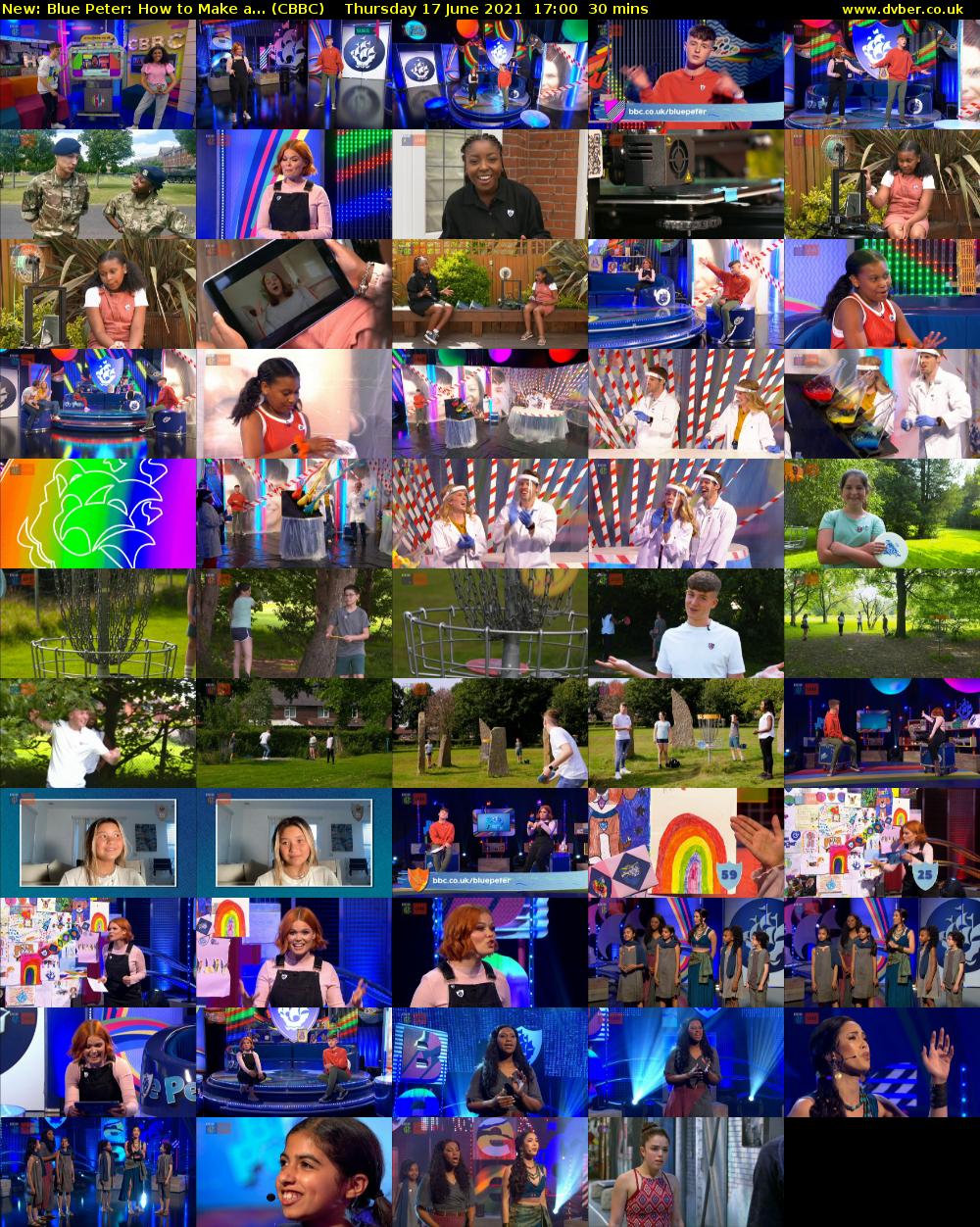 Blue Peter: How to Make a... (CBBC) Thursday 17 June 2021 17:00 - 17:30