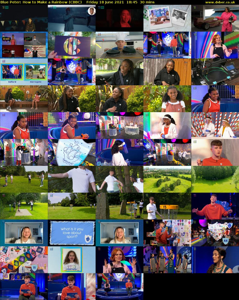 Blue Peter: How to Make a Rainbow (CBBC) Friday 18 June 2021 18:45 - 19:15