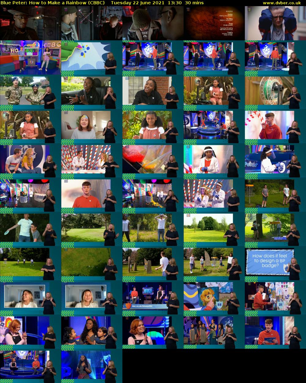 Blue Peter: How to Make a Rainbow (CBBC) Tuesday 22 June 2021 13:30 - 14:00
