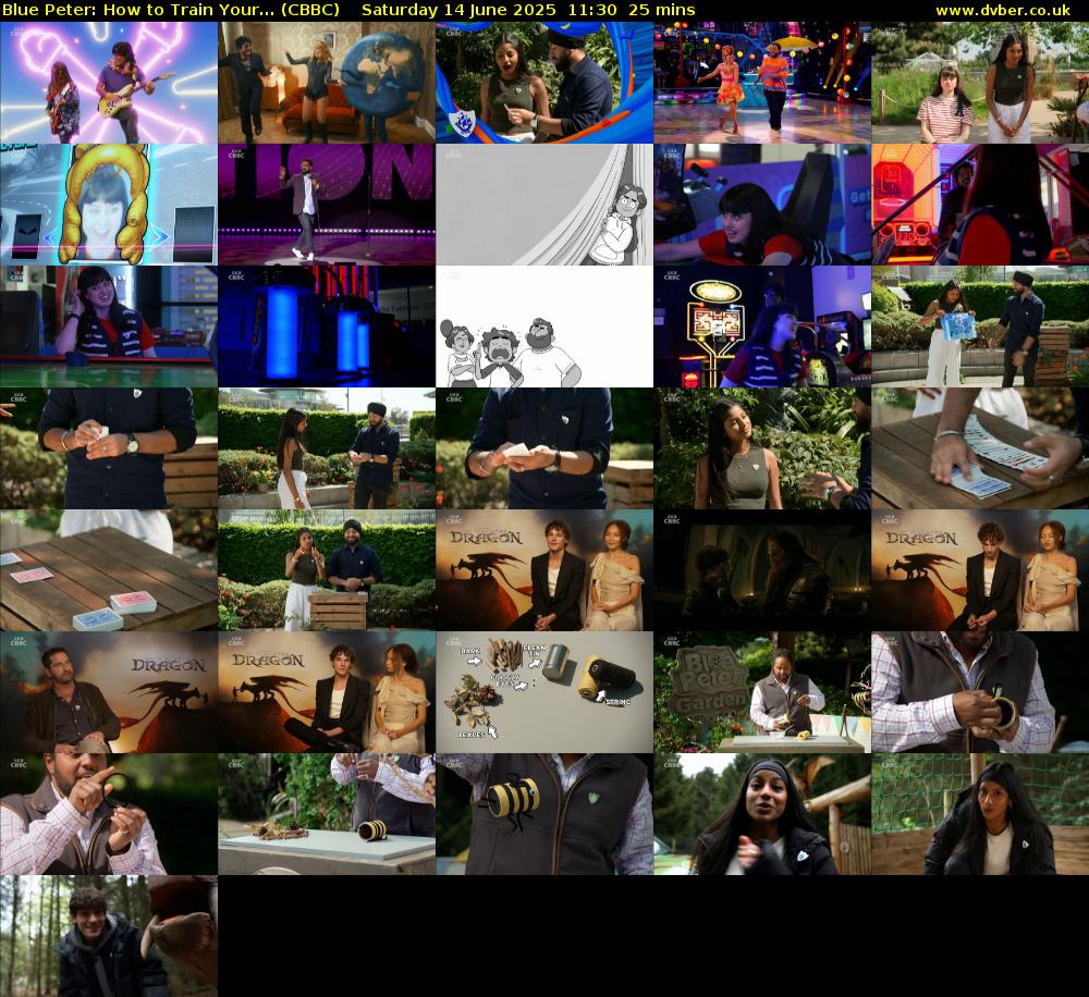 Blue Peter: How to Train Your... (CBBC) Saturday 14 June 2025 11:30 - 11:55