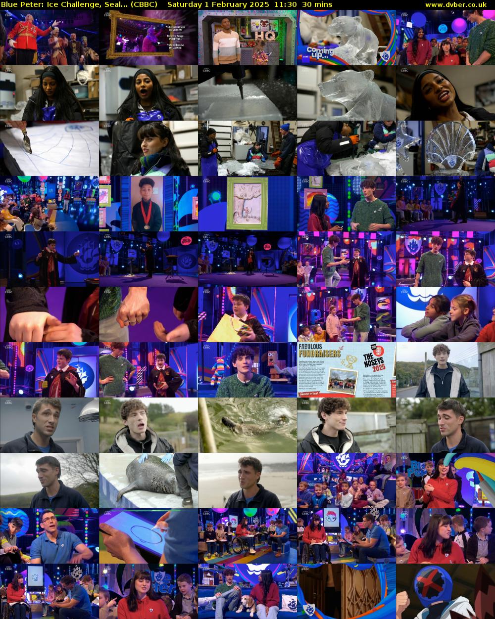 Blue Peter: Ice Challenge, Seal... (CBBC) Saturday 1 February 2025 11:30 - 12:00