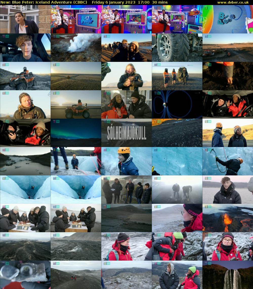Blue Peter: Iceland Adventure (CBBC) Friday 6 January 2023 17:00 - 17:30