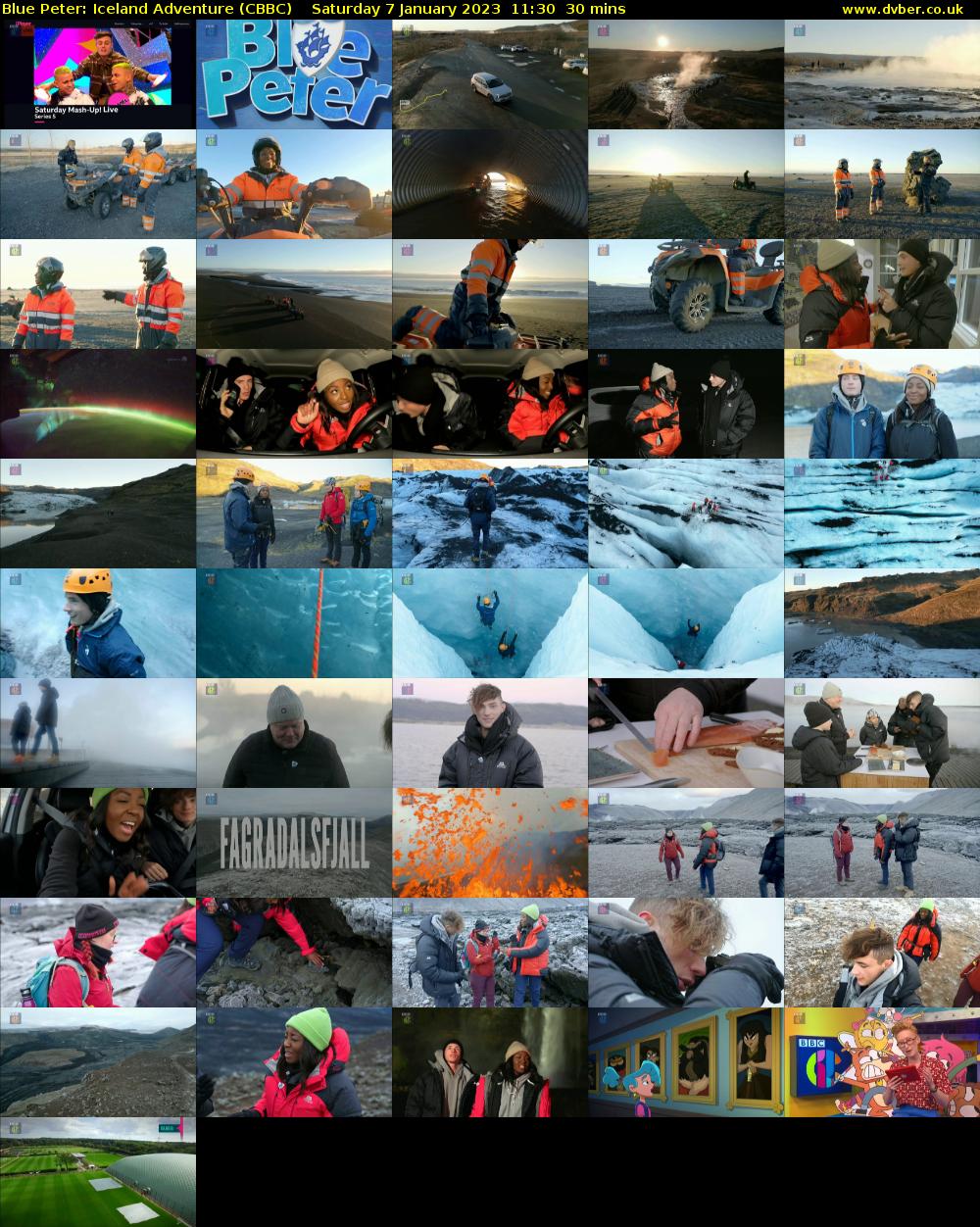 Blue Peter: Iceland Adventure (CBBC) Saturday 7 January 2023 11:30 - 12:00