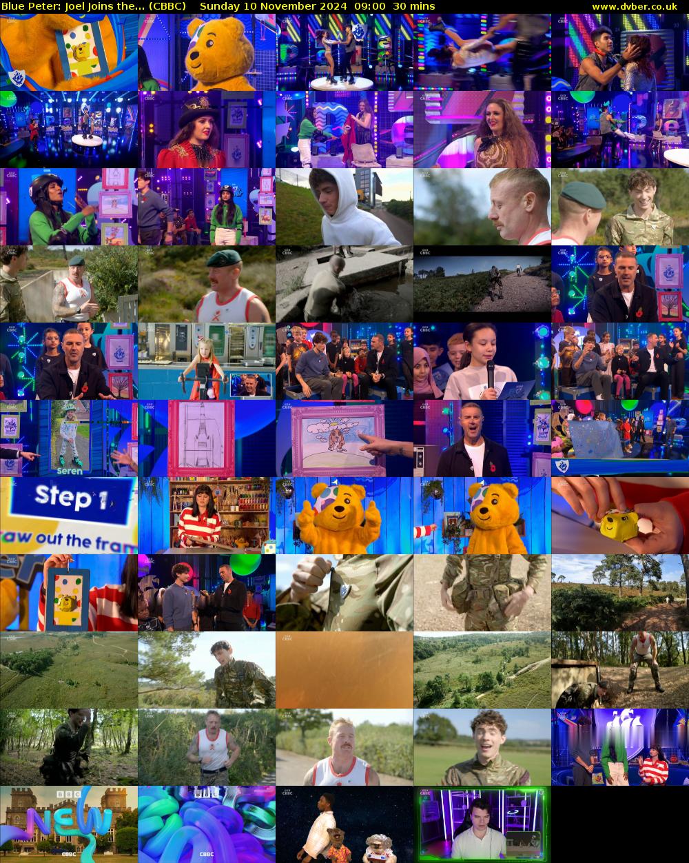 Blue Peter: Joel Joins the... (CBBC) Sunday 10 November 2024 09:00 - 09:30