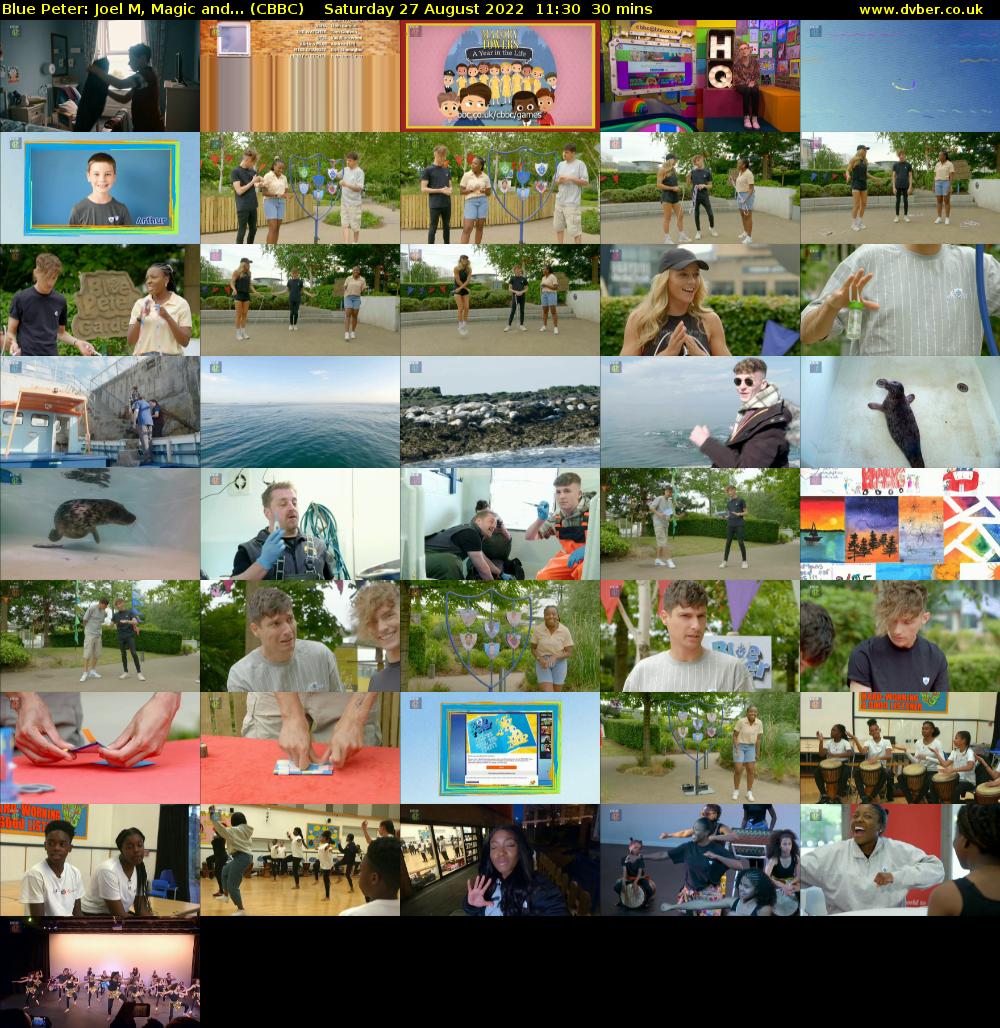 Blue Peter: Joel M, Magic and... (CBBC) Saturday 27 August 2022 11:30 - 12:00