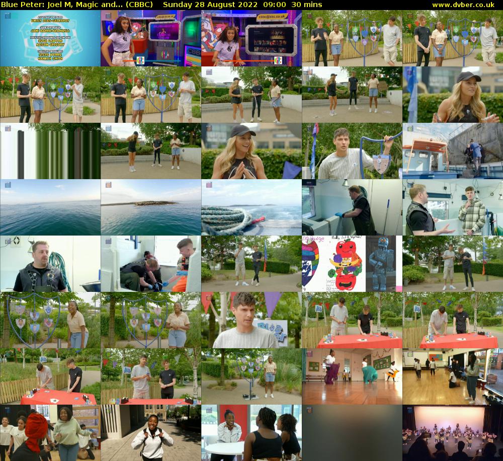 Blue Peter: Joel M, Magic and... (CBBC) Sunday 28 August 2022 09:00 - 09:30