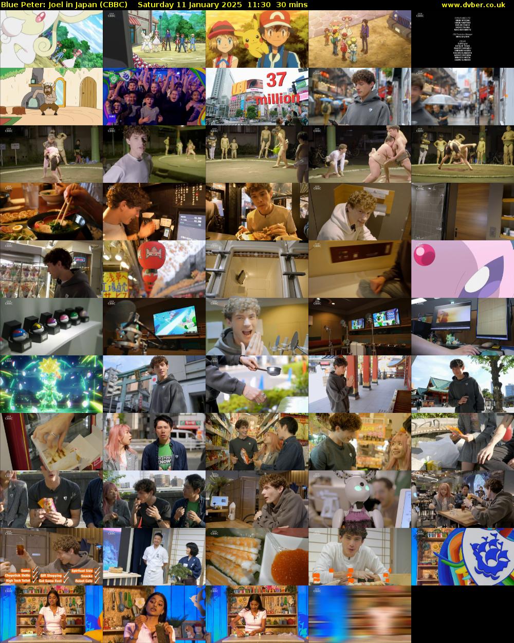 Blue Peter: Joel in Japan (CBBC) Saturday 11 January 2025 11:30 - 12:00