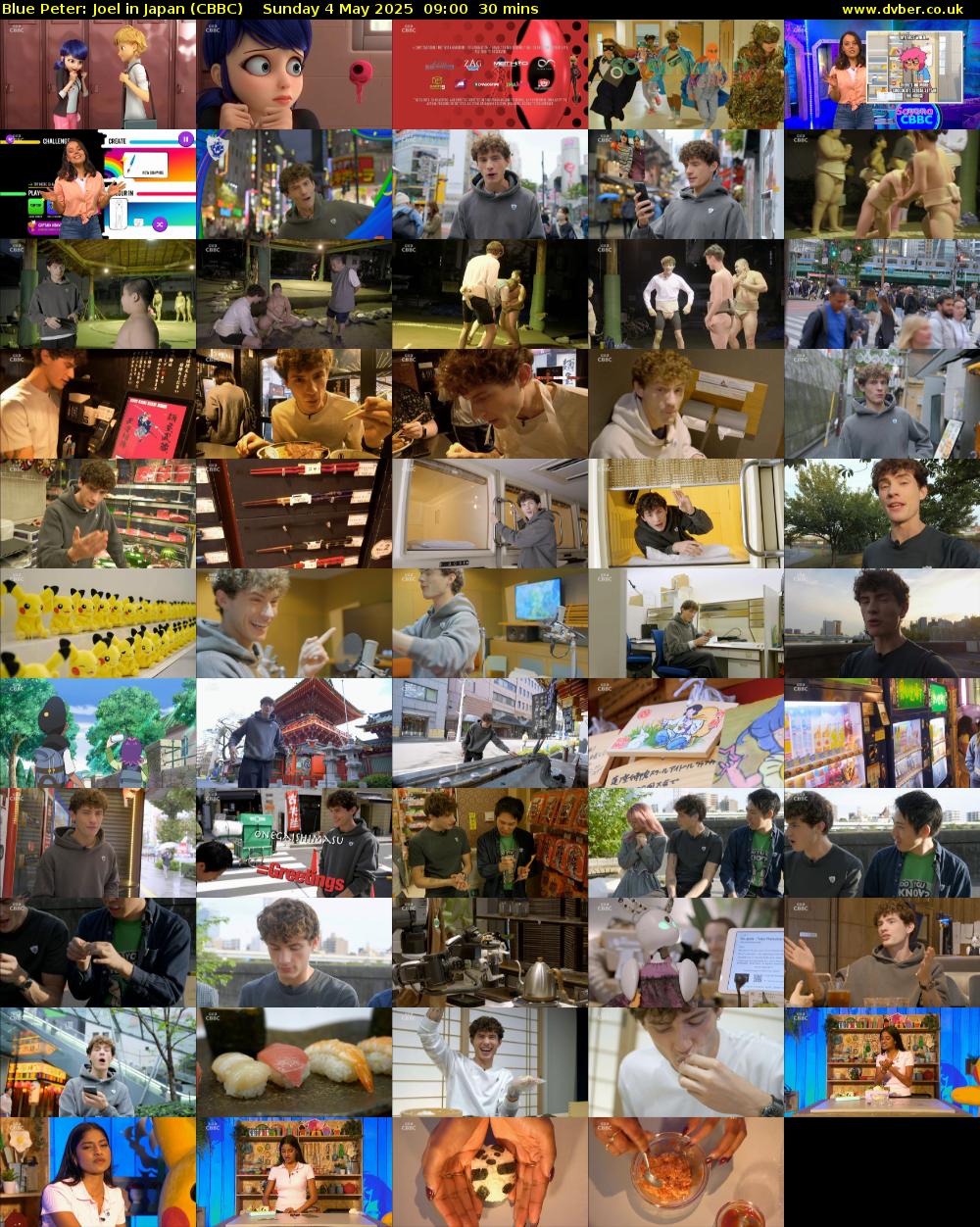 Blue Peter: Joel in Japan (CBBC) Sunday 4 May 2025 09:00 - 09:30