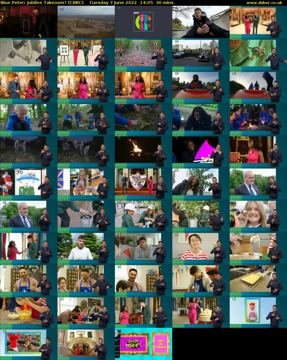Blue Peter: Jubilee Takeover! (CBBC) Tuesday 7 June 2022 14:05 - 14:35