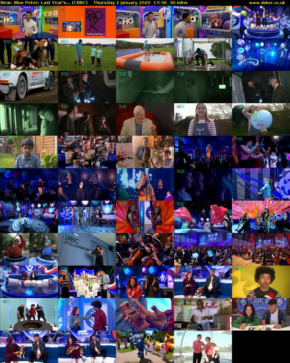 Blue Peter: Last Year's... (CBBC) Thursday 2 January 2020 17:30 - 18:00
