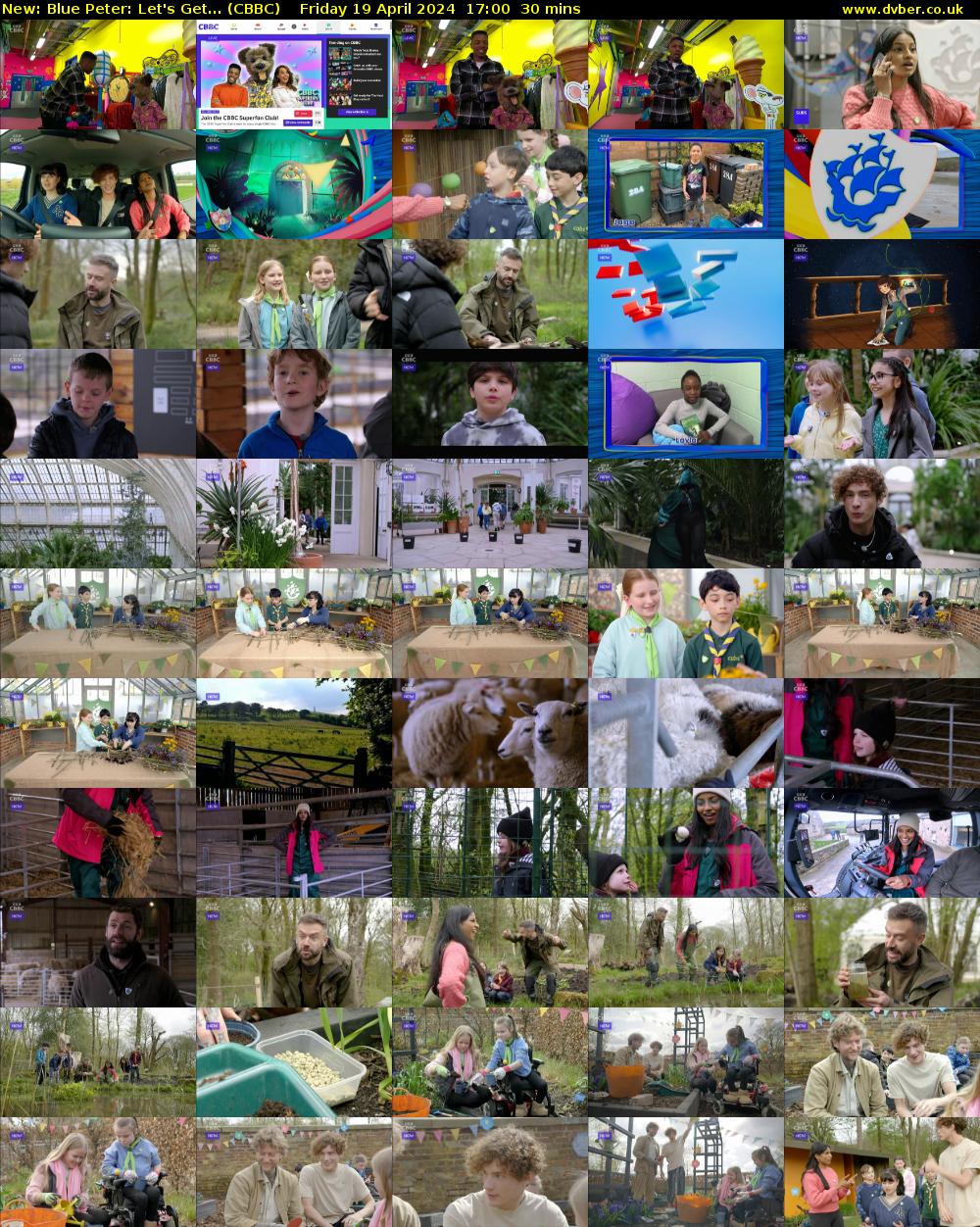 Blue Peter: Let's Get... (CBBC) Friday 19 April 2024 17:00 - 17:30