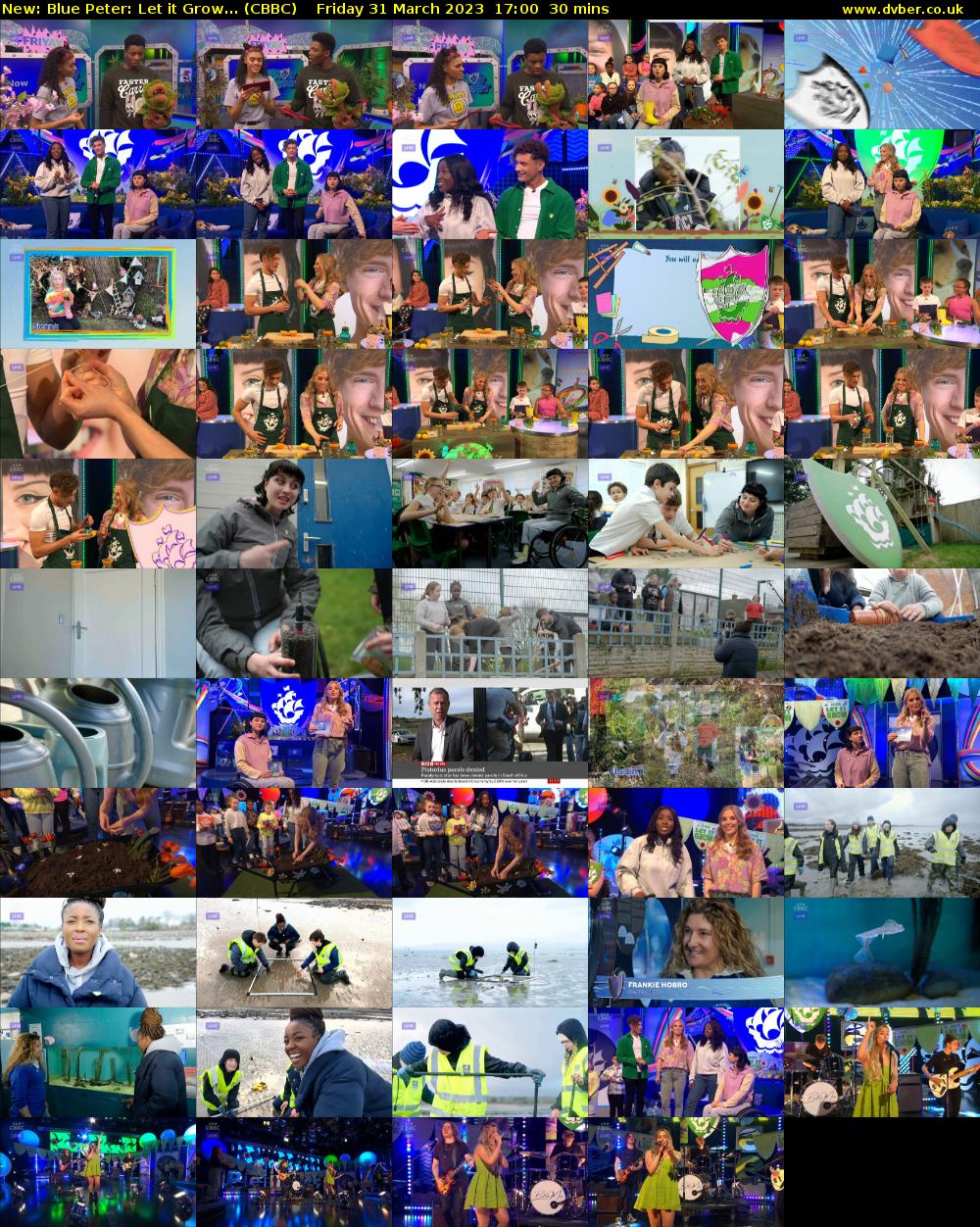 Blue Peter: Let it Grow... (CBBC) Friday 31 March 2023 17:00 - 17:30