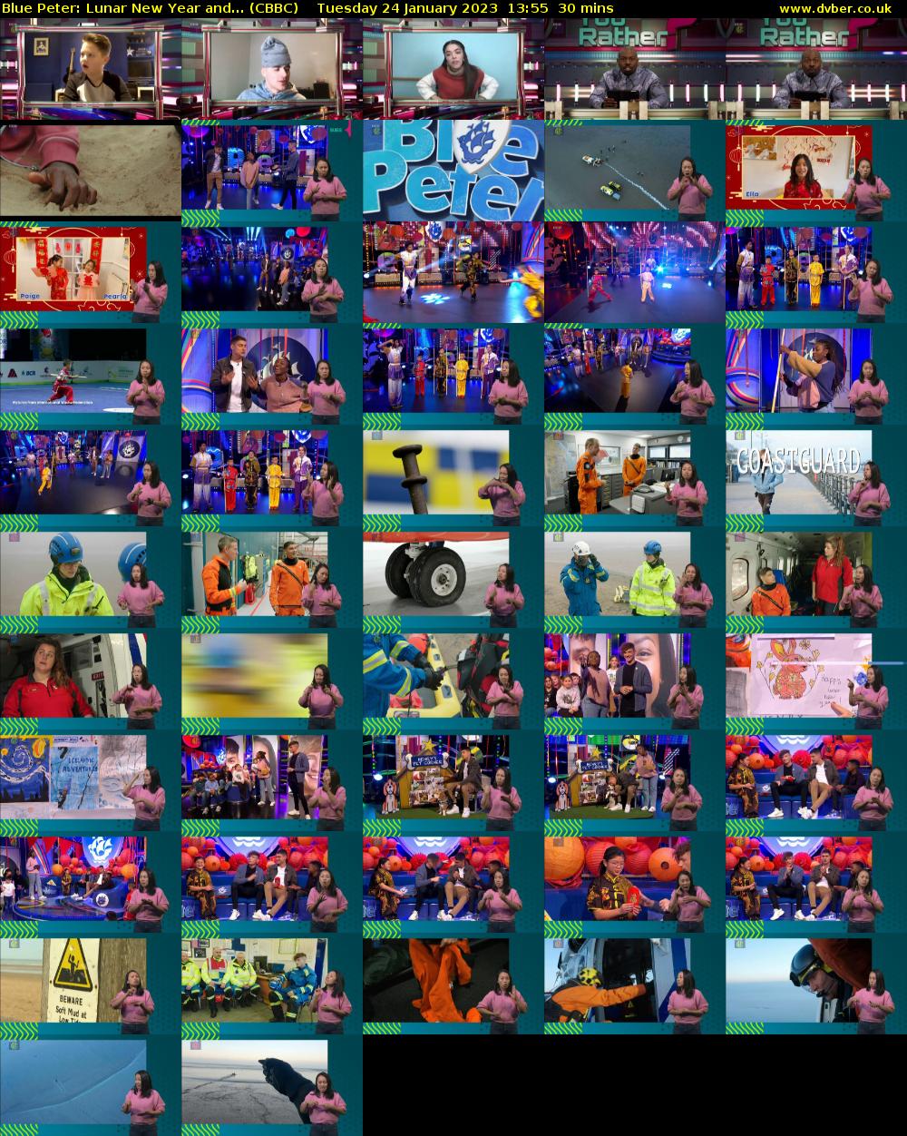 Blue Peter: Lunar New Year and... (CBBC) Tuesday 24 January 2023 13:55 - 14:25