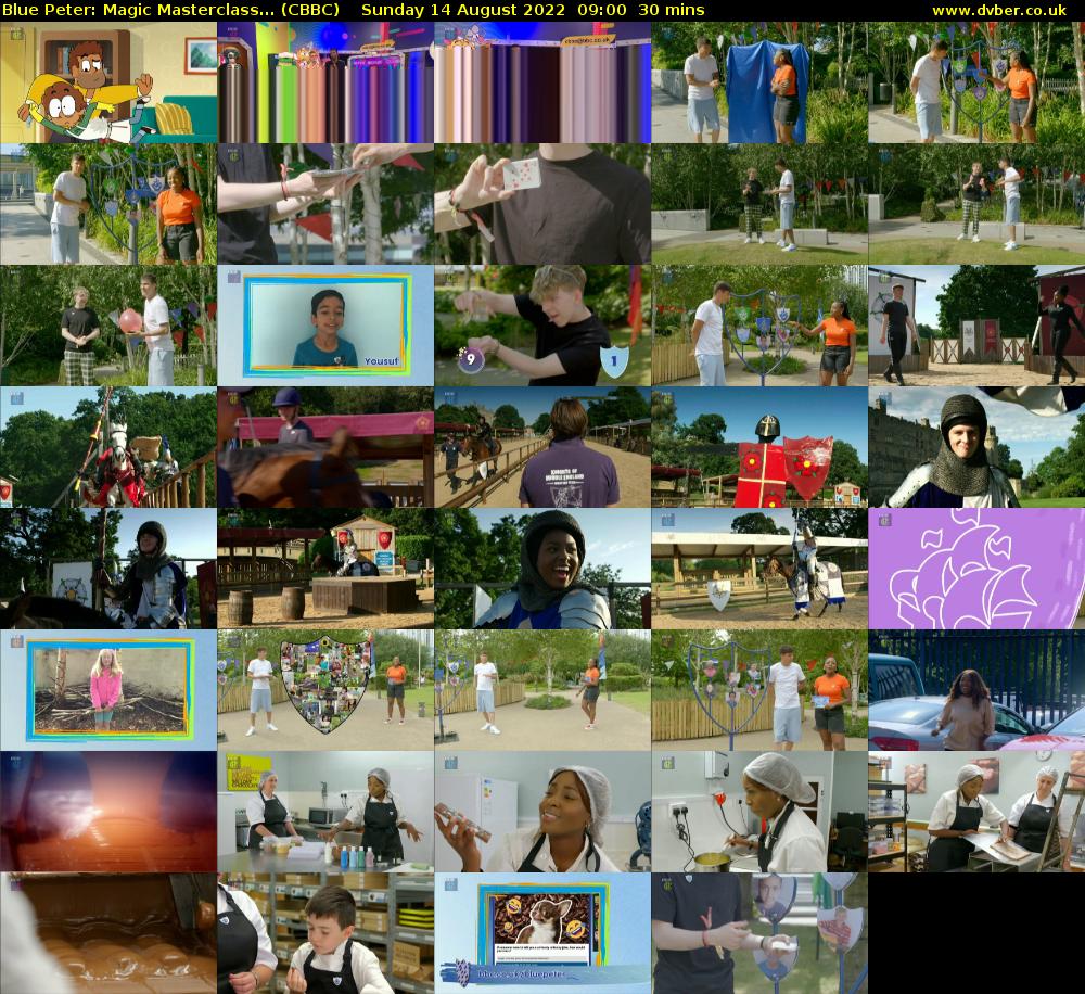 Blue Peter: Magic Masterclass... (CBBC) Sunday 14 August 2022 09:00 - 09:30