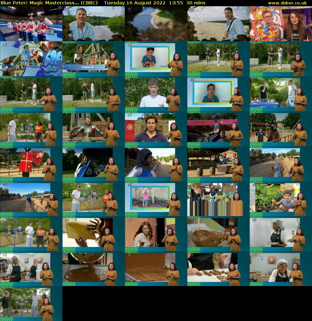Blue Peter: Magic Masterclass... (CBBC) Tuesday 16 August 2022 13:55 - 14:25