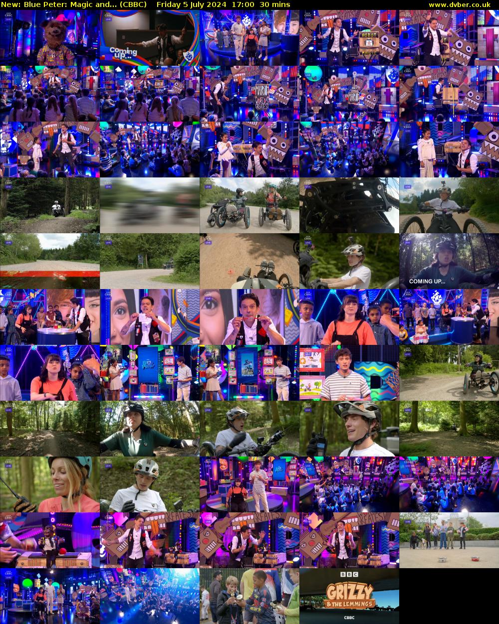 Blue Peter: Magic and... (CBBC) Friday 5 July 2024 17:00 - 17:30