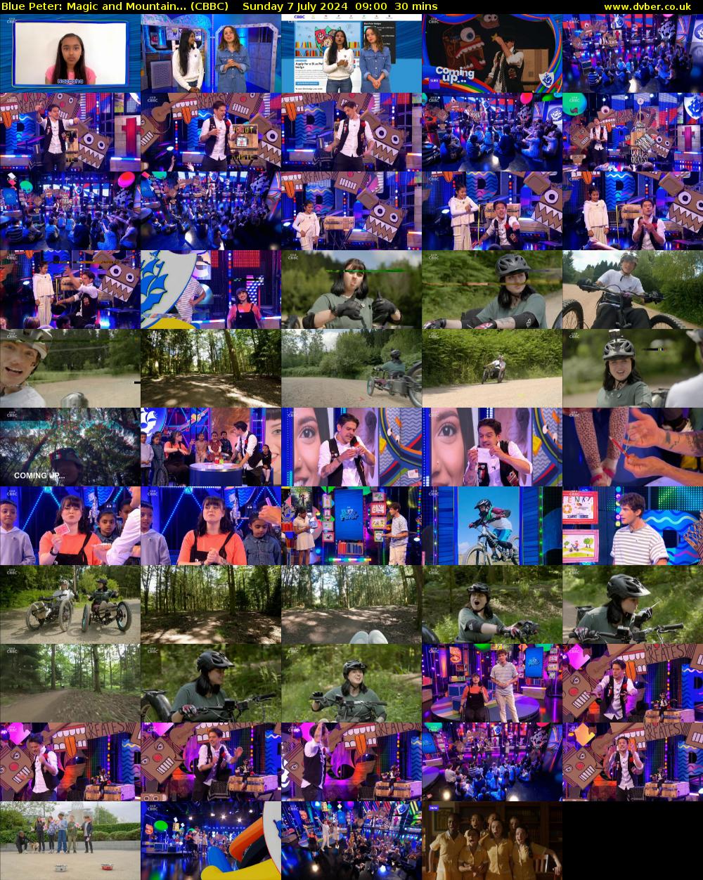 Blue Peter: Magic and Mountain... (CBBC) Sunday 7 July 2024 09:00 - 09:30