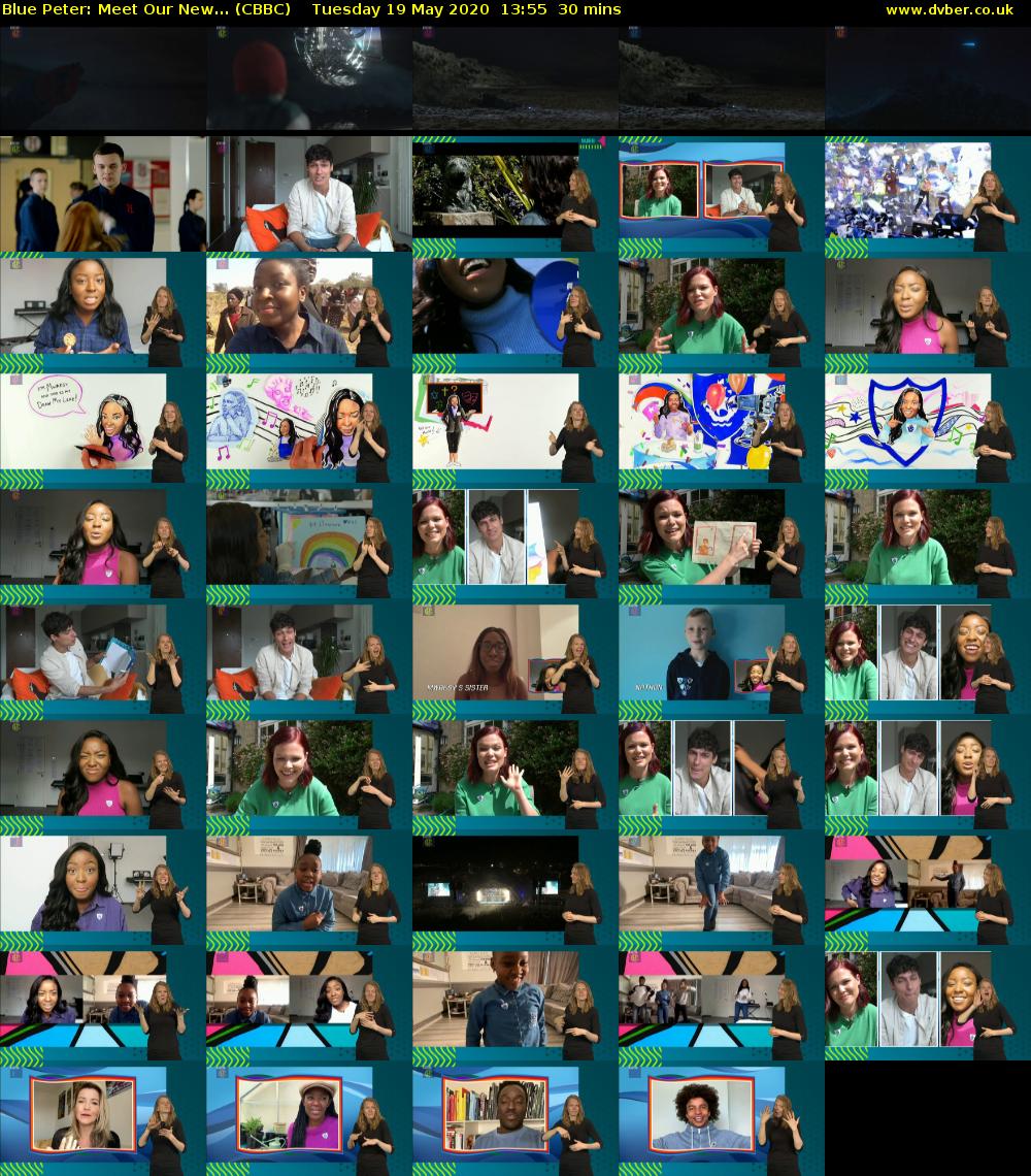 Blue Peter: Meet Our New... (CBBC) Tuesday 19 May 2020 13:55 - 14:25