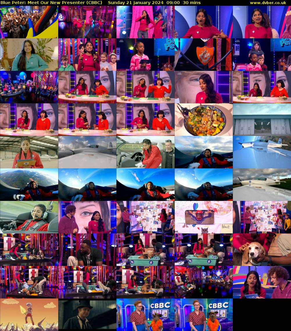 Blue Peter: Meet Our New Presenter (CBBC) Sunday 21 January 2024 09:00 - 09:30