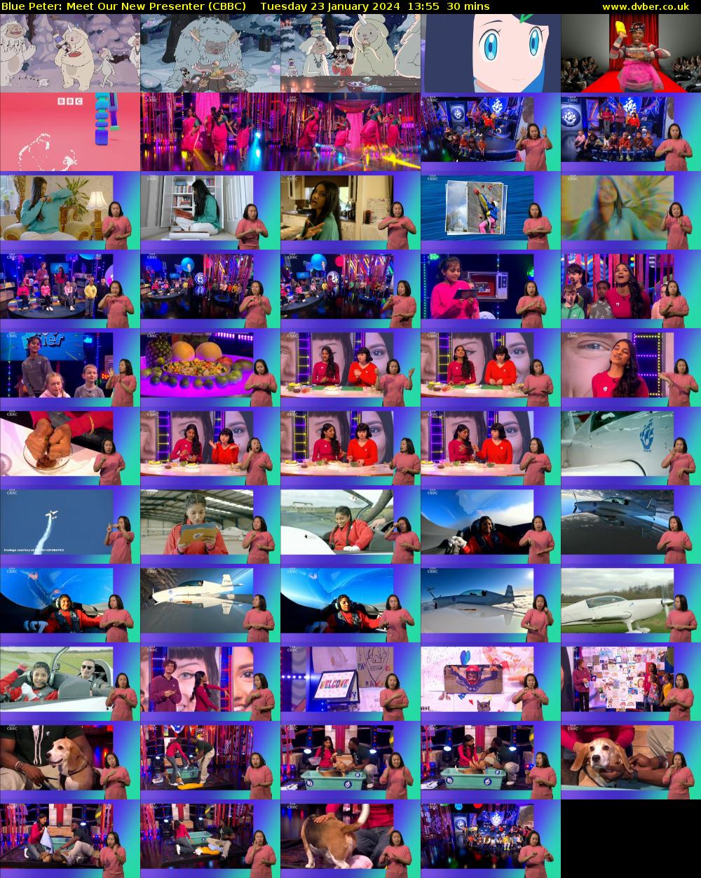 Blue Peter: Meet Our New Presenter (CBBC) Tuesday 23 January 2024 13:55 - 14:25