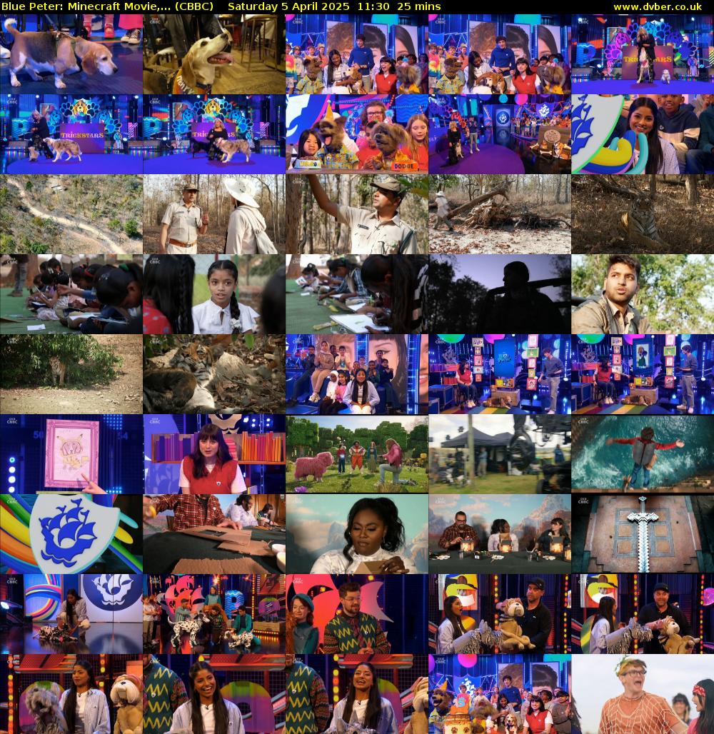 Blue Peter: Minecraft Movie,... (CBBC) Saturday 5 April 2025 11:30 - 11:55