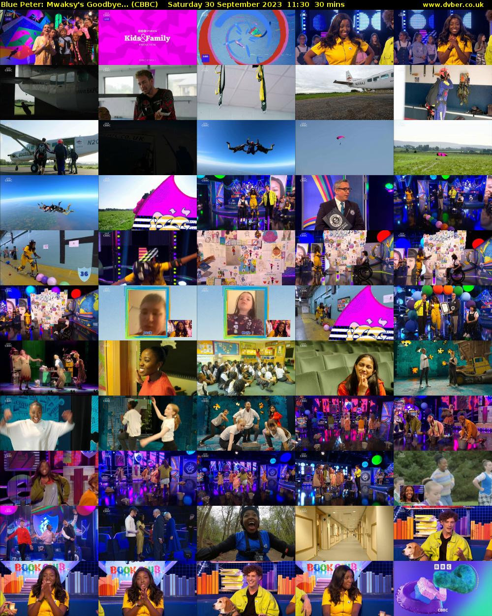 Blue Peter: Mwaksy's Goodbye... (CBBC) Saturday 30 September 2023 11:30 - 12:00