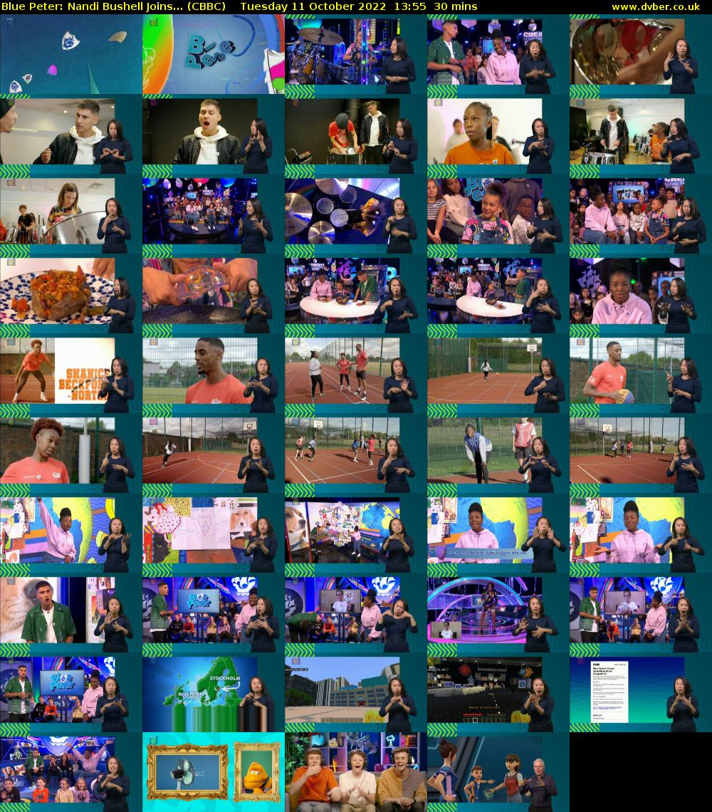 Blue Peter: Nandi Bushell Joins... (CBBC) Tuesday 11 October 2022 13:55 - 14:25