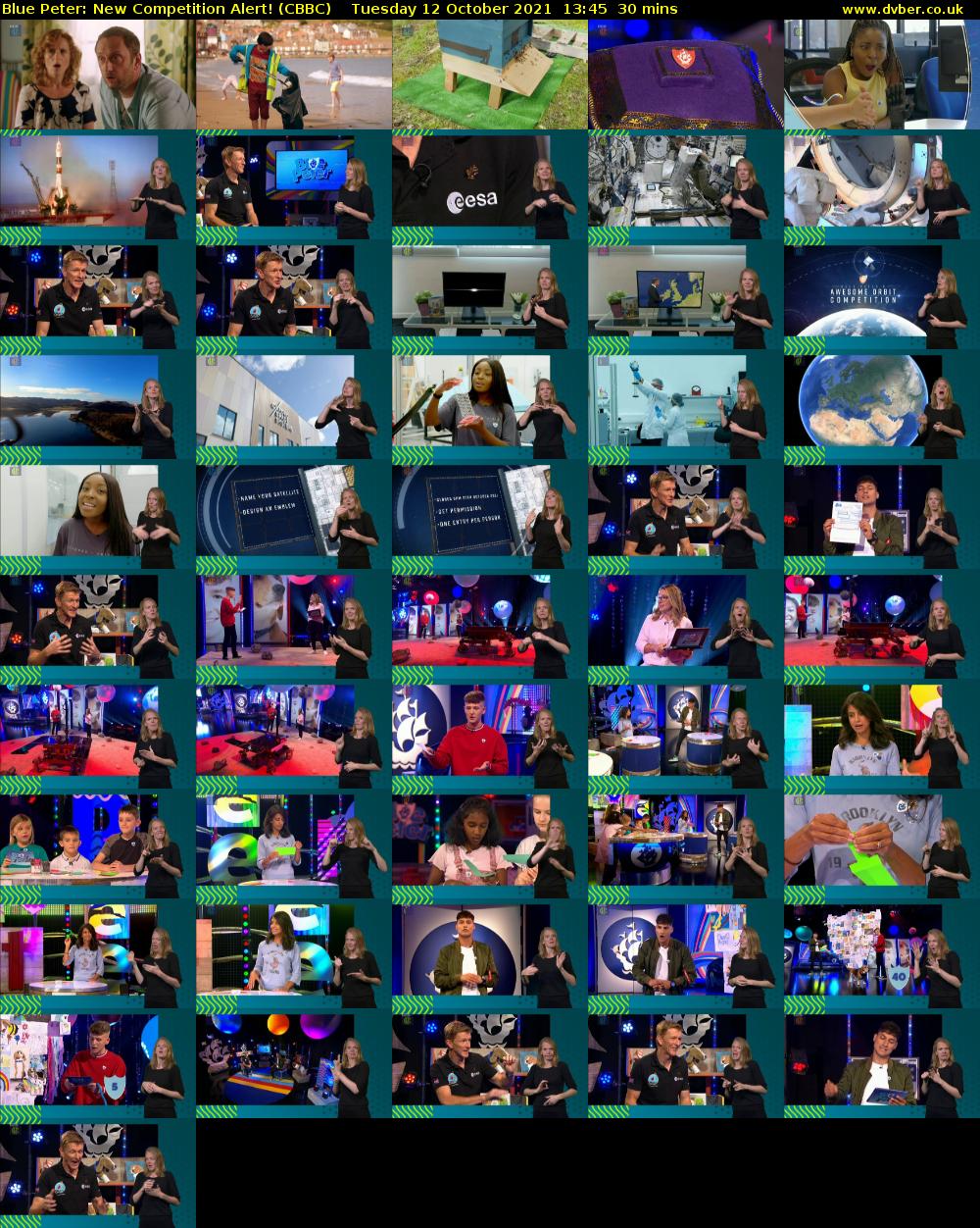 Blue Peter: New Competition Alert! (CBBC) Tuesday 12 October 2021 13:45 - 14:15