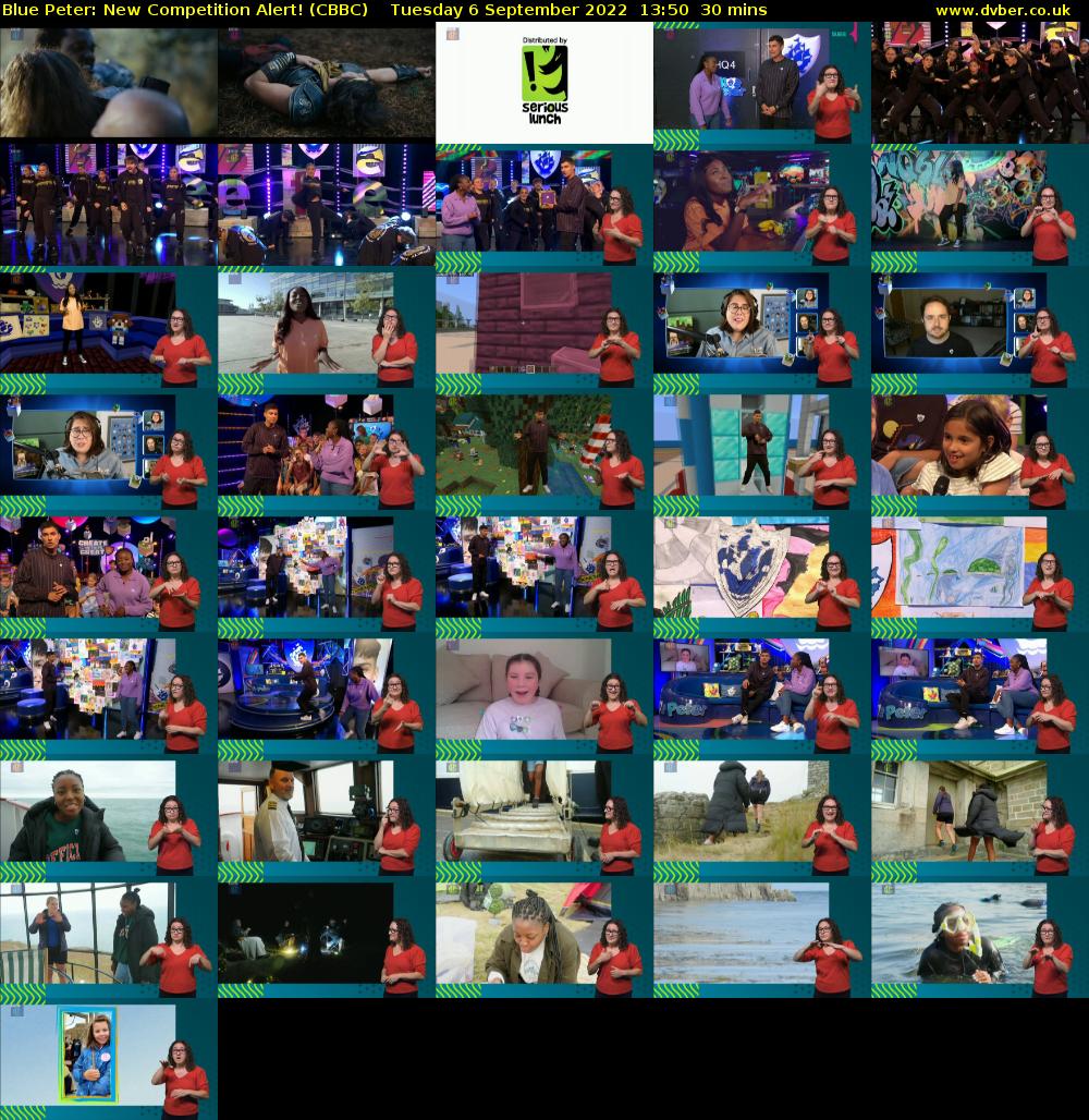 Blue Peter: New Competition Alert! (CBBC) Tuesday 6 September 2022 13:50 - 14:20