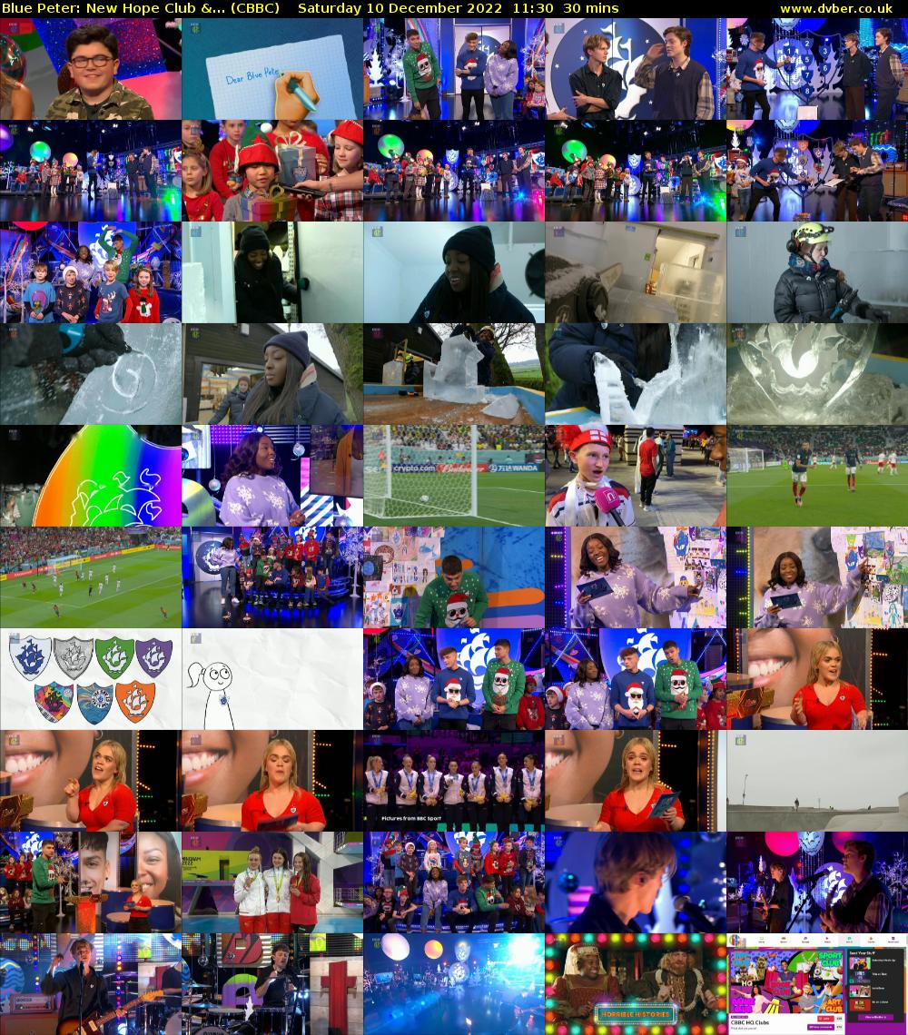Blue Peter: New Hope Club &... (CBBC) Saturday 10 December 2022 11:30 - 12:00