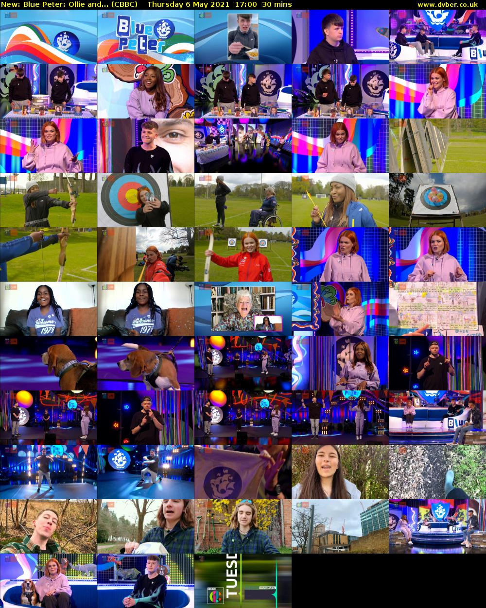 Blue Peter: Ollie and... (CBBC) Thursday 6 May 2021 17:00 - 17:30