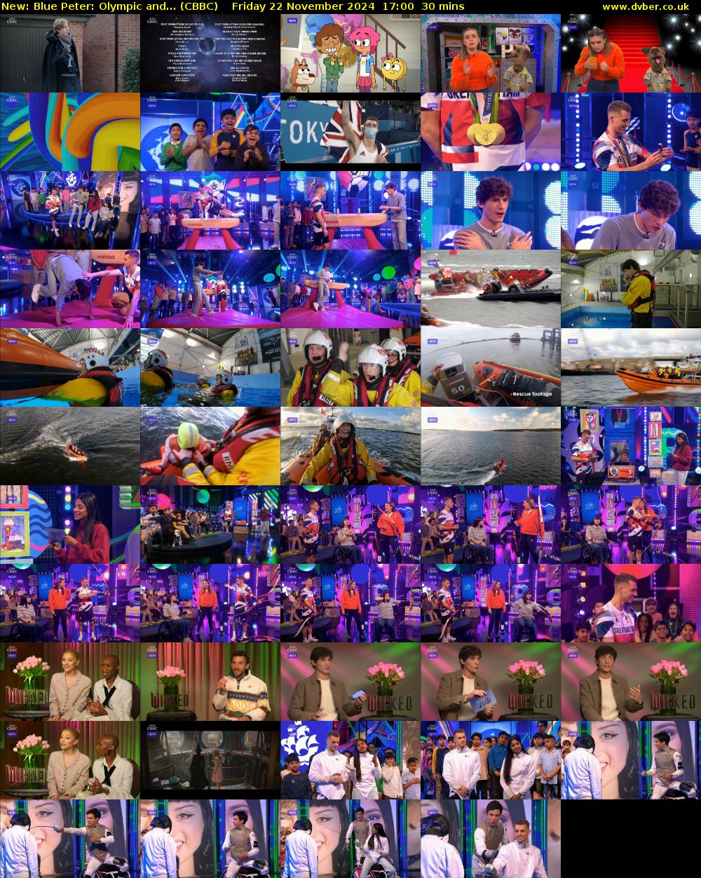 Blue Peter: Olympic and... (CBBC) Friday 22 November 2024 17:00 - 17:30