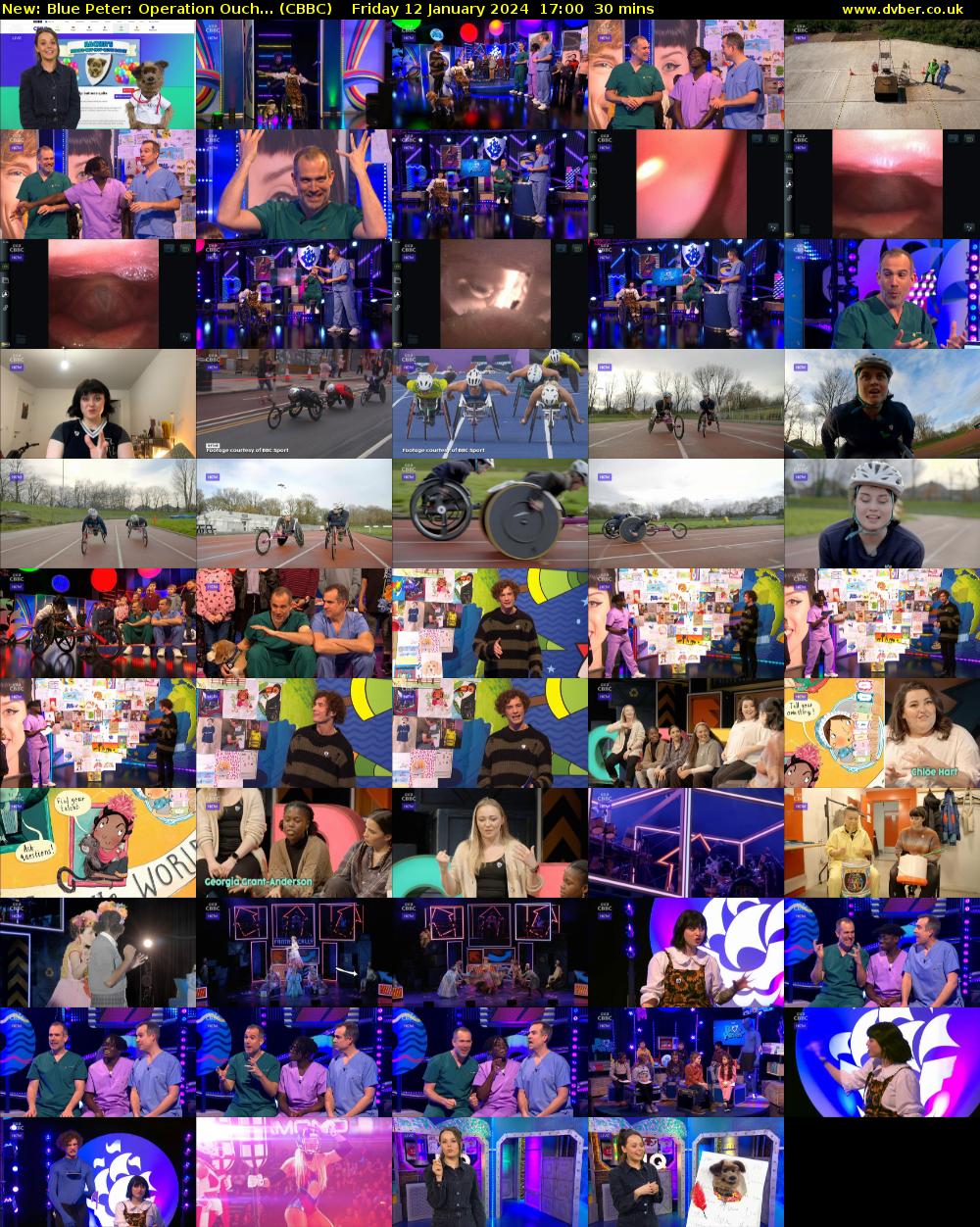 Blue Peter: Operation Ouch... (CBBC) Friday 12 January 2024 17:00 - 17:30