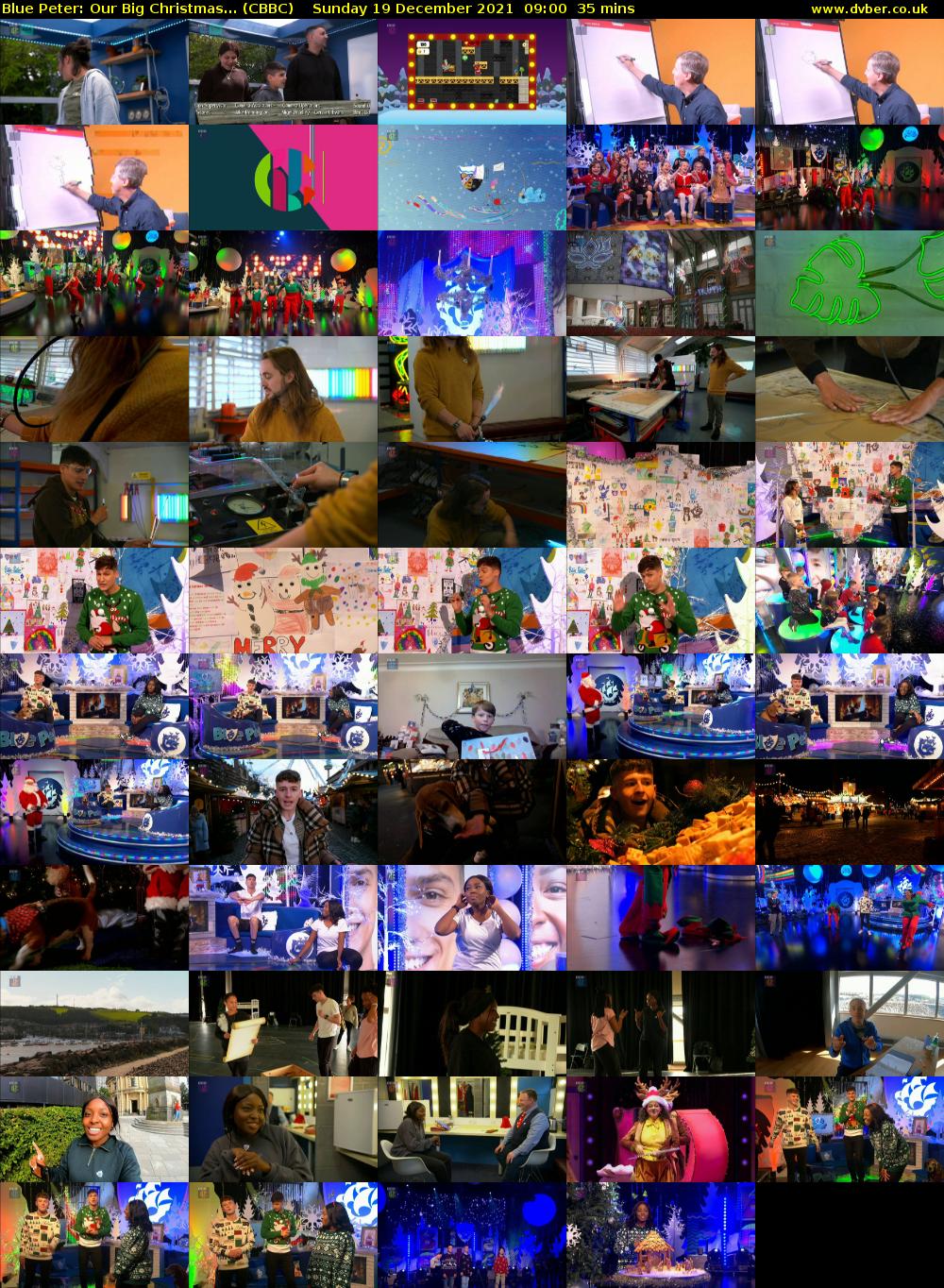 Blue Peter: Our Big Christmas... (CBBC) Sunday 19 December 2021 09:00 - 09:35