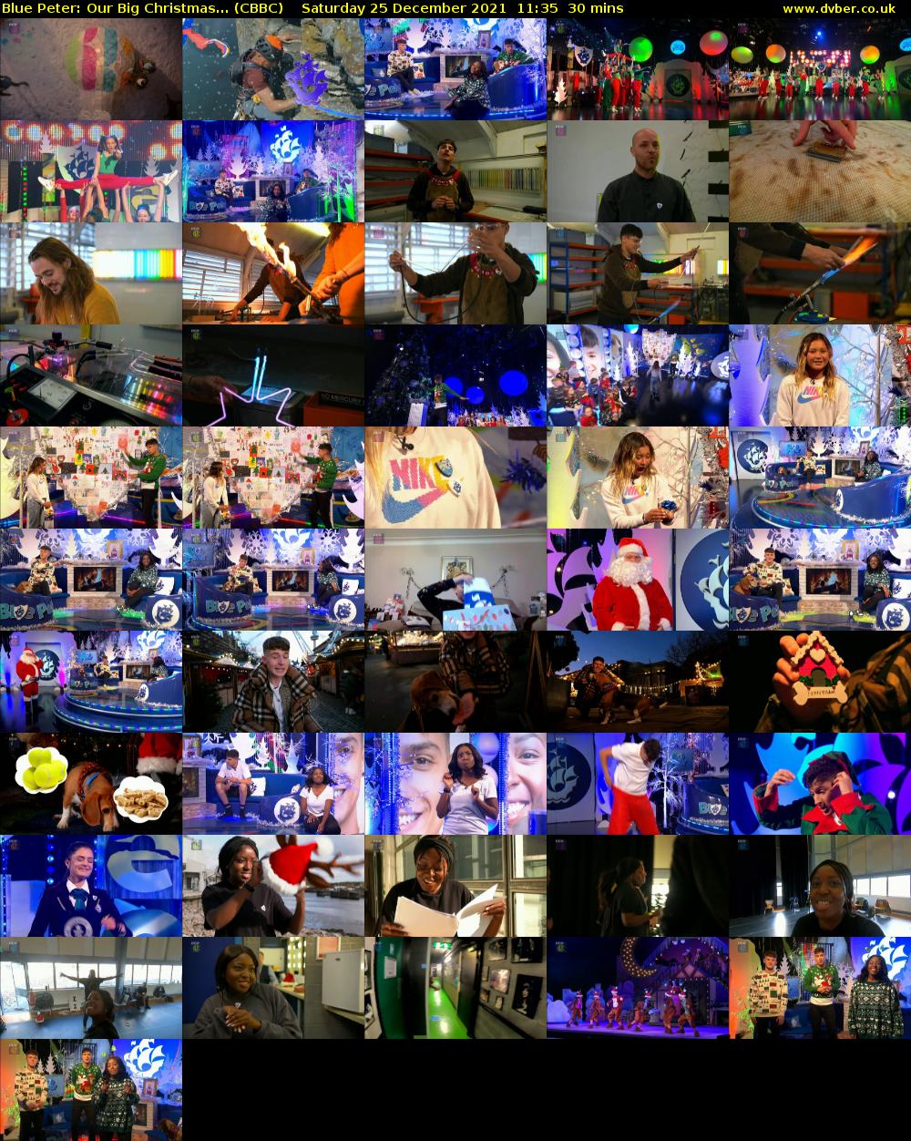 Blue Peter: Our Big Christmas... (CBBC) Saturday 25 December 2021 11:35 - 12:05