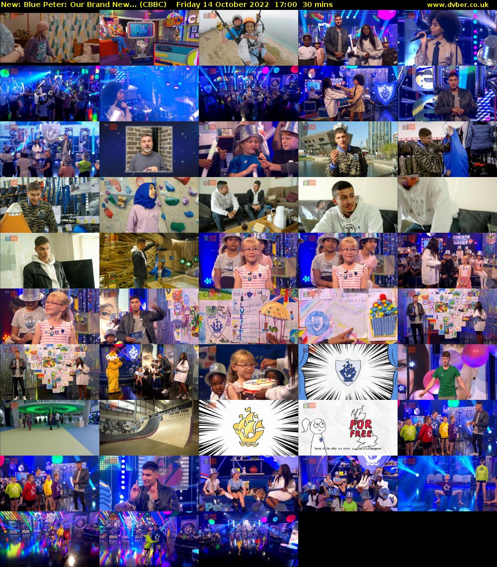 Blue Peter: Our Brand New... (CBBC) Friday 14 October 2022 17:00 - 17:30