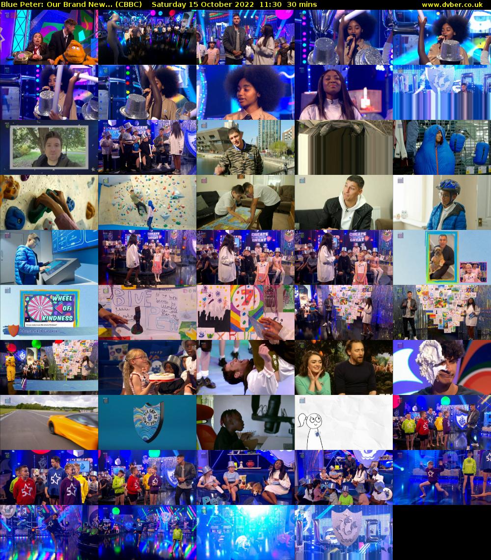 Blue Peter: Our Brand New... (CBBC) Saturday 15 October 2022 11:30 - 12:00