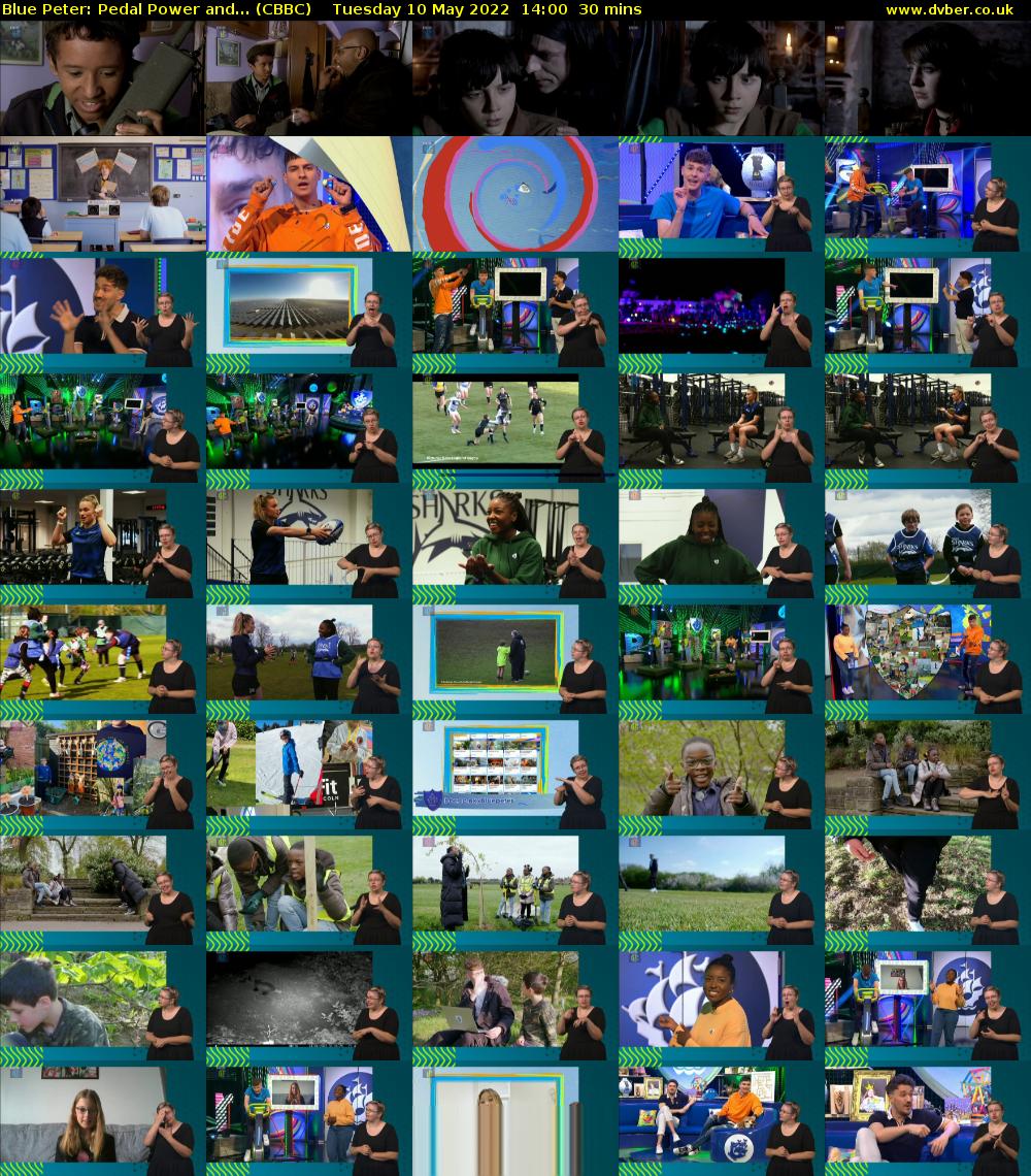 Blue Peter: Pedal Power and... (CBBC) Tuesday 10 May 2022 14:00 - 14:30