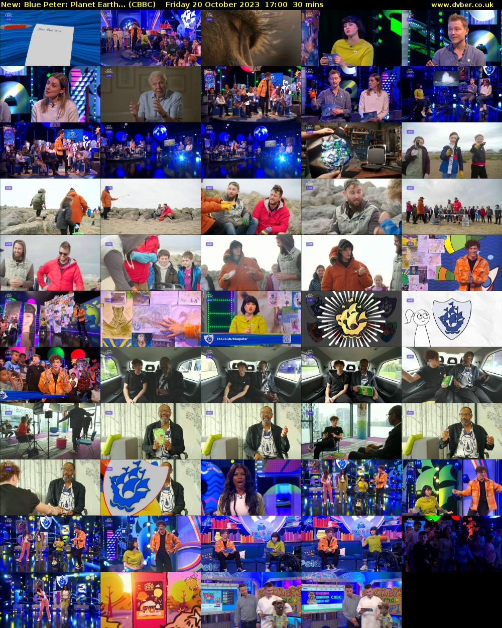 Blue Peter: Planet Earth... (CBBC) Friday 20 October 2023 17:00 - 17:30