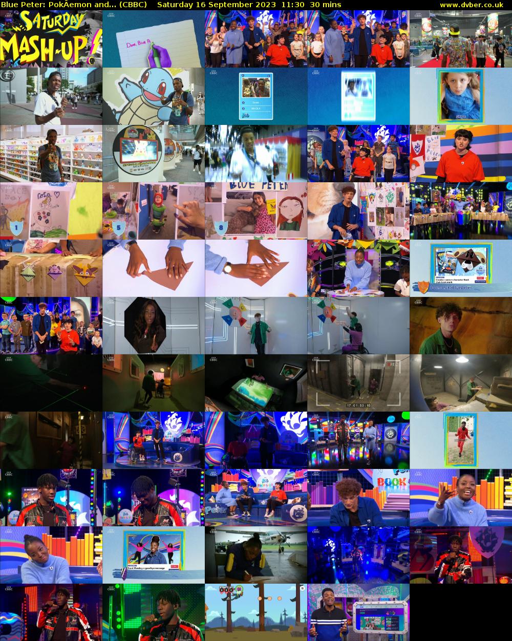 Blue Peter: PokÂemon and... (CBBC) Saturday 16 September 2023 11:30 - 12:00