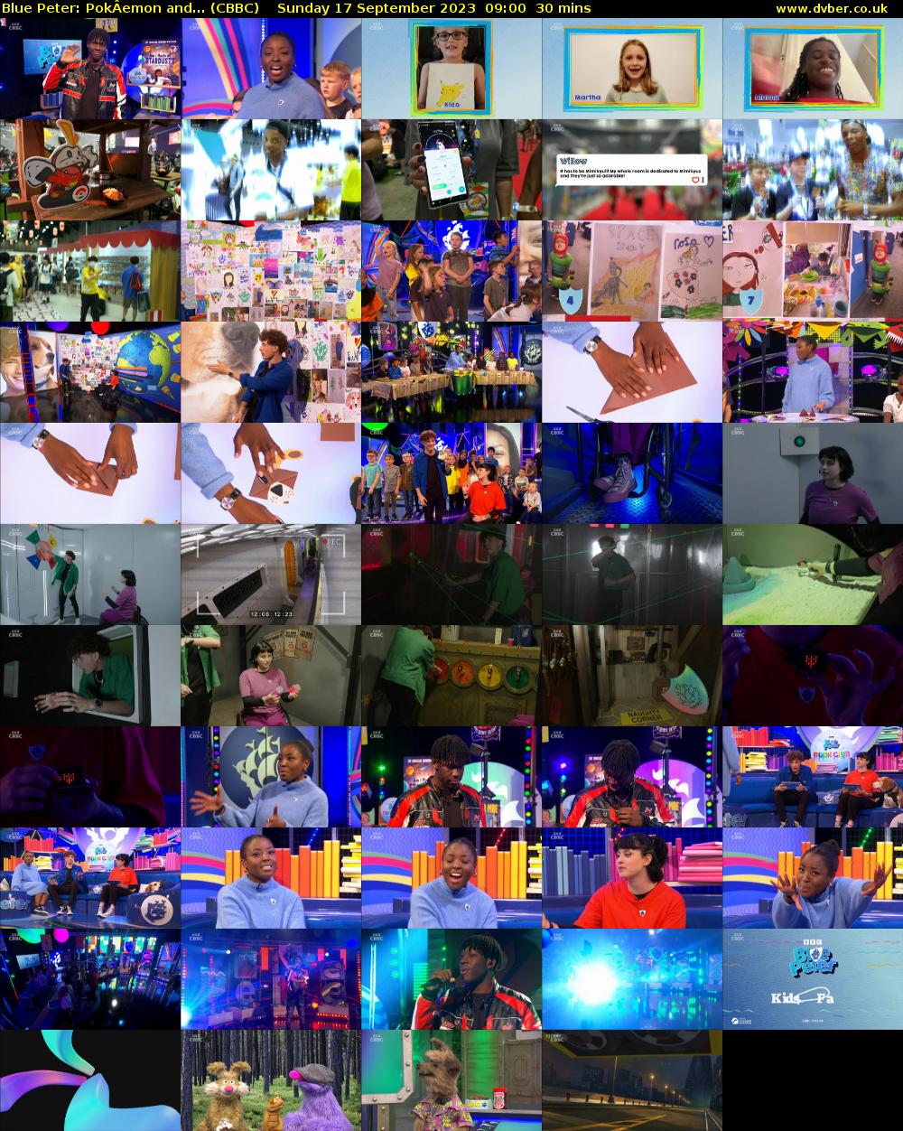 Blue Peter: PokÂemon and... (CBBC) Sunday 17 September 2023 09:00 - 09:30