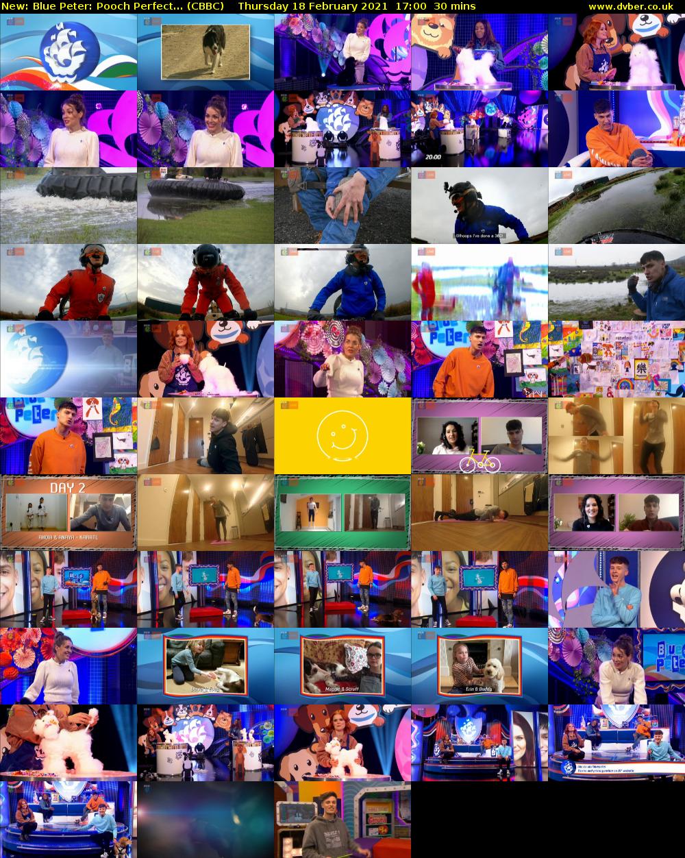 Blue Peter: Pooch Perfect... (CBBC) Thursday 18 February 2021 17:00 - 17:30