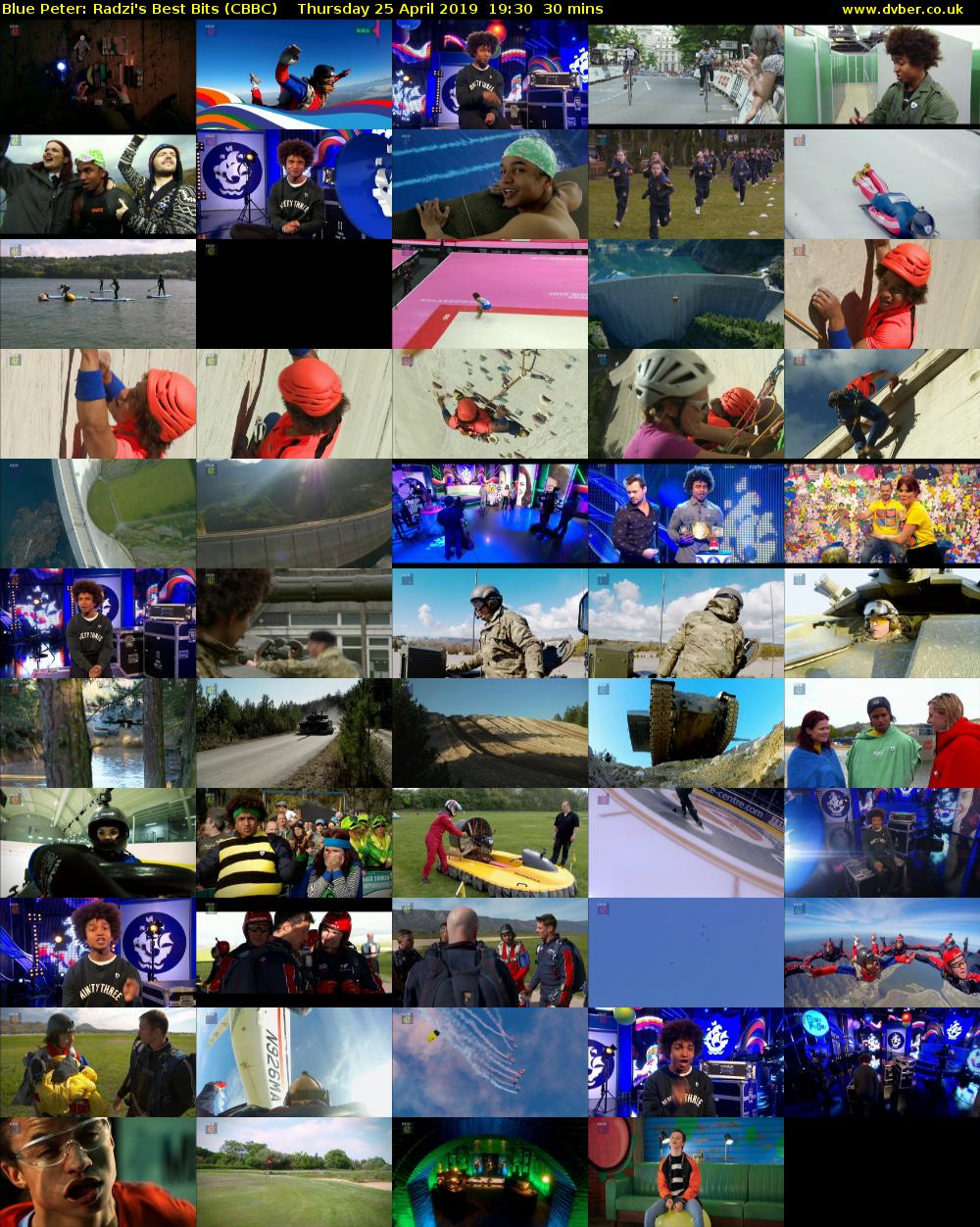 Blue Peter: Radzi's Best Bits (CBBC) Thursday 25 April 2019 19:30 - 20:00