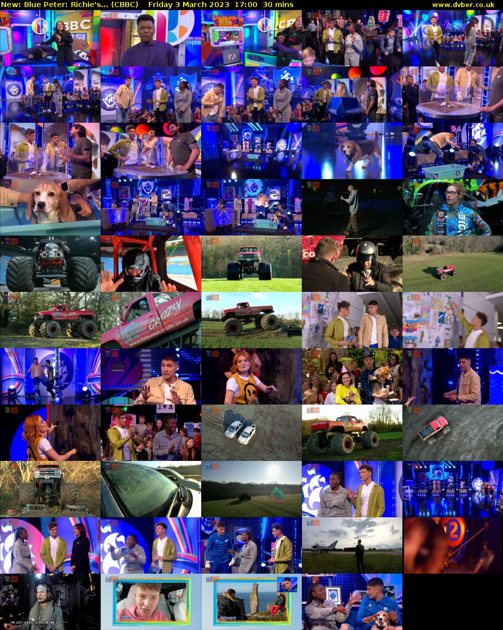 Blue Peter: Richie's... (CBBC) Friday 3 March 2023 17:00 - 17:30