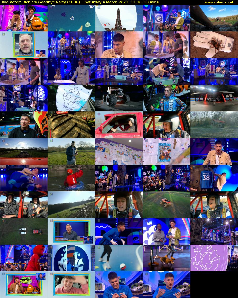 Blue Peter: Richie's Goodbye Party (CBBC) Saturday 4 March 2023 11:30 - 12:00