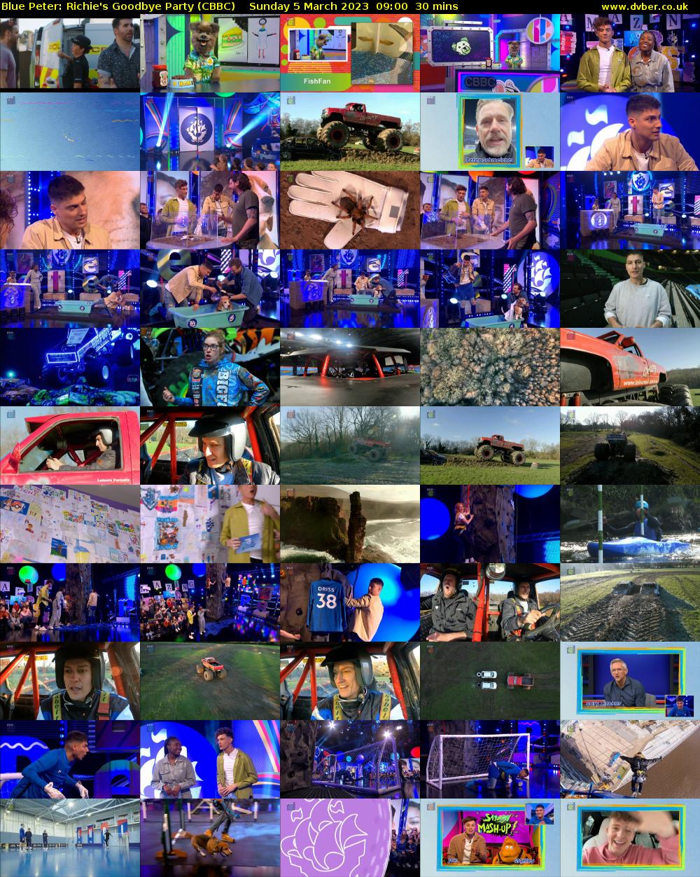 Blue Peter: Richie's Goodbye Party (CBBC) Sunday 5 March 2023 09:00 - 09:30