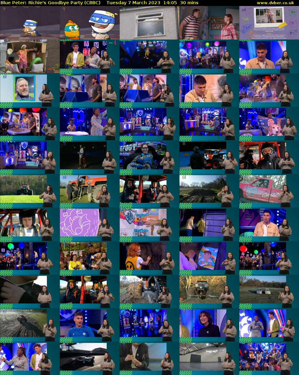 Blue Peter: Richie's Goodbye Party (CBBC) Tuesday 7 March 2023 14:05 - 14:35